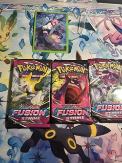 4x Pokemon Fusion Strike Pack Art Sealed Booster Pack Set Lot - Image 3