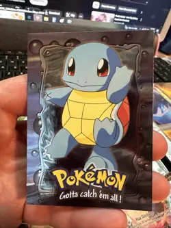 1999 TOPPS POKEMON THE MOVIE EDT E7 SQUIRTLE #7 FOIL - Image 1