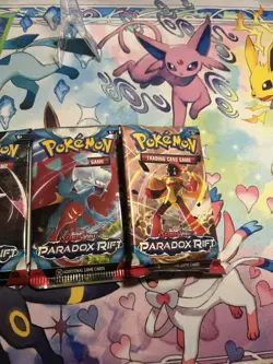 Pokemon TCG Scarlet and Violet Paradox Rift Booster Packs Set of 4 - All Artwork - Image 3