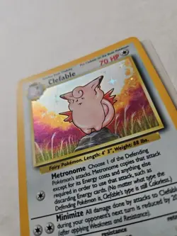 Pokemon TCG Clafable Jungle No Symbol Misprint 01/64 Holo Unlimited Rare - Image 3