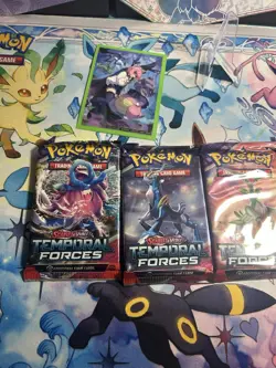 Pokemon TCG Scarlet Violet Temporal Forces Booster Packs Full Art Set 4 Pack - Image 3