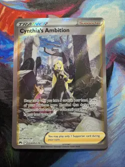 Pokemon TCG Cynthia's Ambition GG60/GG70 Crown Zenith Galarian Gallery Full Art - Image 1