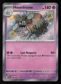 Houndstone - 168/091 SV: Paldean Fates Pokemon TCG NM - Image 1