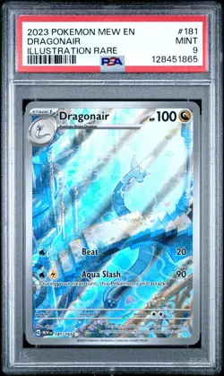 2023 Pokemon SV 151 MEW EN Dragonair Full Art #181/165 PSA 9 - Image 1