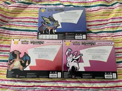 Set Of 3 NEW Pokemon Celebrations Collection Boxes - Zacian, Sylveon, Charizard - Image 2