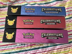 Set Of 3 NEW Pokemon Celebrations Collection Boxes - Zacian, Sylveon, Charizard - Image 4