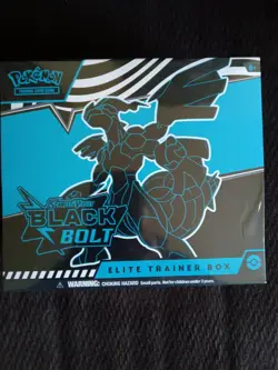 Pokemon Black Bolt ETB Elite Trainer Box (New Sealed)(Plastic Rip, See Images) - Image 1