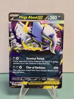 Pokemon TCG Mega Absol ex 086/132 Mega Evolution Double Rare Holo NM - Image 1