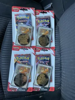 Lot Of (4) Pokemon TCG Destined Rivals Checklane Blister Pack Eevee NEW SEALED - Image 1