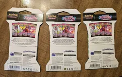 Pokemon Sword & Shield-Fusion Strike Sleeved 3x Booster Packs 820650809163 - Image 2
