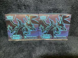 2x Phantasmal Flames Pokemon Center Elite Trainer Boxes In Hand Sealed - Image 1