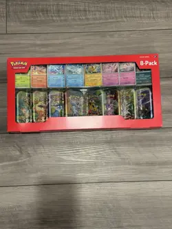 Pokemon TCG Scarlet & Violet Prismatic Evolutions Mini Tins 8 Pack - Sealed - Image 1