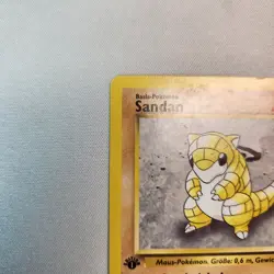 Sandshrew (Sandan) - 1st Edition - Pokemon TCG - Base Set - HP German - Image 3