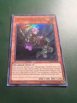 Elementsaber Makani - FLOD-EN020 - Ultra Rare - 1st Edition NM YuGiOh! Flames o - Image 1