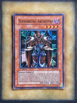 Yugioh Terrorking Archfiend DCR-072 Super Rare 1st Ed MP - Image 1