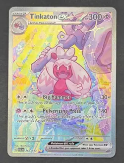 Pokemon Card Tinkaton EX 262/193 Paldea Evolved - Moderately Played - Image 1
