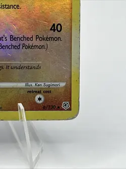 Pokemon Lucario Card 6/130 Stamped Reverse Holo Diamond and Pearl 2007 HP Rare - Image 3