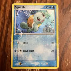 Pokemon Squirtle EX Crystal Guardians Reverse Stamped Holo Card 63/100 HP - Image 1