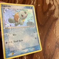 Pokemon Squirtle EX Crystal Guardians Reverse Stamped Holo Card 63/100 HP - Image 3