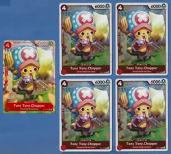 5 Tony Tony Chopper One Piece ST21 EX Gear 5 Card - ST21-008 ALT ART + 4 FOIL - Image 1