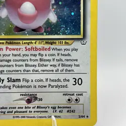 Blissey 2/64 Holo Rare Neo Revelation Pokemon Card - Image 4