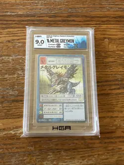 Japan metalgreymon (virus) st-361 digimon card Graded HGA 9.0 Japanese Grading - Image 3