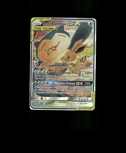 HOLO Eevee Card Snorlax Pokemon Card READ DESCRIPTION BELOW p2 - Image 1