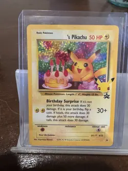 Birthday Pikachu Celebrations Classic Collection Pokemon Card 24 2021 Holo - Image 3