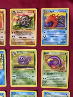 Fossil Set Pokemon Cards X32 Good-Excellent Condition Vintage (P21) - Image 5
