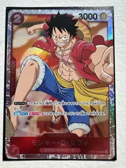 Monkey D. Luffy OP01-024 SR Romance Dawn Holo Japanese One Piece Card Game - Image 1