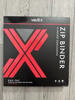 Pokemon TCG Cards Vault x SV10 Destined Rivals 12-Pocket Binder Black Red - Image 1