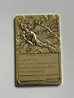 1999 Burger King Pokemon Gold Plated Card Collection FULL SET OF 6 - Image 5