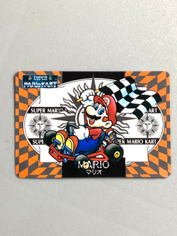 Mario - 7 - Super Mario Kart - Nintendo Banpresto Card Vintage - Image 1