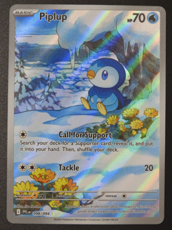 2025 Pokemon Mega Evolution Phantasmal Flames - PIPLUP illustration card 98/94 - Image 1
