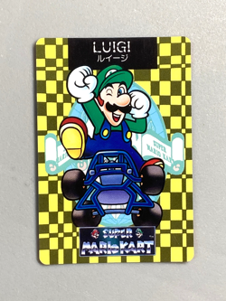 Luigi - 9 - Super Mario Kart - Nintendo Banpresto Card Vintage - Image 1