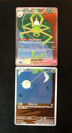Pokemon Card - Tarountula 199/198 Spidops EX 243/198 Scarlet & Violet Base - NM? - Image 1