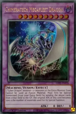 GFP2-EN126 CHIMERATECH MEGAFLEET DRAGON ULTRA RARE 1ST EDITION YuGiOh CARD - Image 1