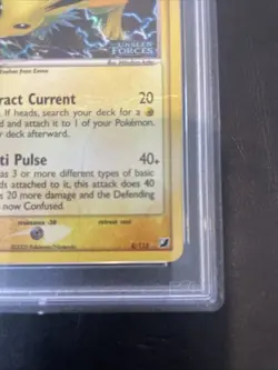Pokemon EX Unseen Forces Jolteon Reverse Holo Card 8/115 PSA 1 - Image 3