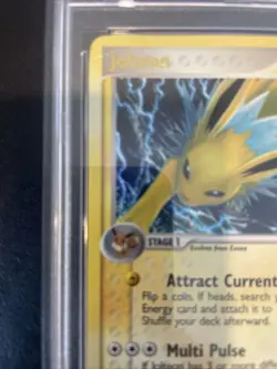 Pokemon EX Unseen Forces Jolteon Reverse Holo Card 8/115 PSA 1 - Image 5