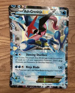 Ash-Greninja EX XY133 Black Star Promo Pokemon Card HP - Image 1