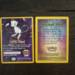 Catch Mew & Ancient New Details Promo Cards - Pokemon the Movie - 1998 - Image 1