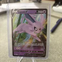 Pokemon Espeon V SWSH201 Black Star Promo Ultra Rare Holo Foil Card NM/Mint - Image 1