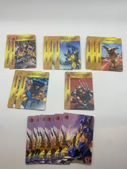 WOLVERINE MARVEL OVERPOWER CCG LOT - 6 DIFF. SPECIALS, 20 CARDS - Image 1