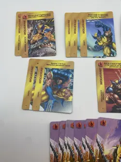 WOLVERINE MARVEL OVERPOWER CCG LOT - 6 DIFF. SPECIALS, 20 CARDS - Image 2