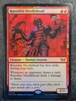 Razorkin Needlehead - Foil Prerelease - Duskmourn House of Horror (MTG) - Image 1