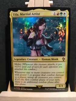 Tifa, Martial Artist FOIL - Final Fantasy Commander - Mythic - NM (see pics) MTG - Image 1