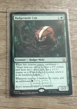 Badgermole Cub - 167 - TLA - NM - MTG Magic the Gathering - Image 1
