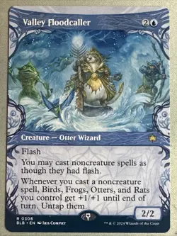 MTG / Valley Floodcaller / BLB / #308 / Regular (Showcase) / Rare / NM - Image 1