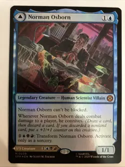 Norman Osborn/Green Goblin - Marvel's Spider-Man (SPM) MTG Mythic Rare #39 FOIL - Image 1