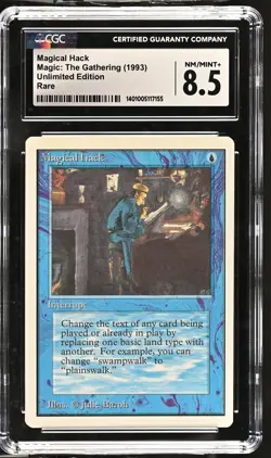 MAGICAL HACK Unlimited Rare CGC 8.5 MTG [Nostalgium] - Image 1